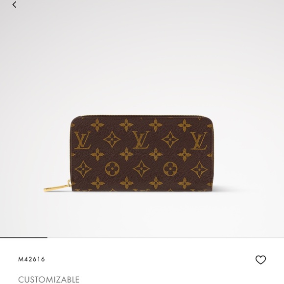 Louis Vuitton Gold and Brown Monogram Wallet - Picture 1 of 5